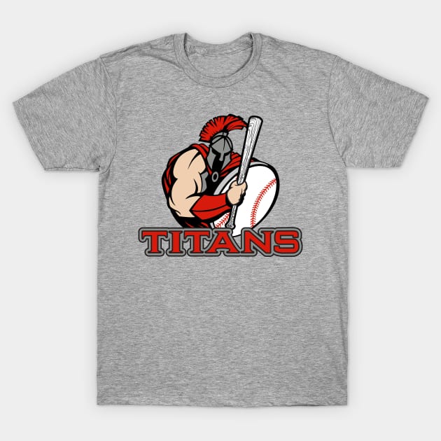 Titans Baseball Logo T-Shirt by DavesTees